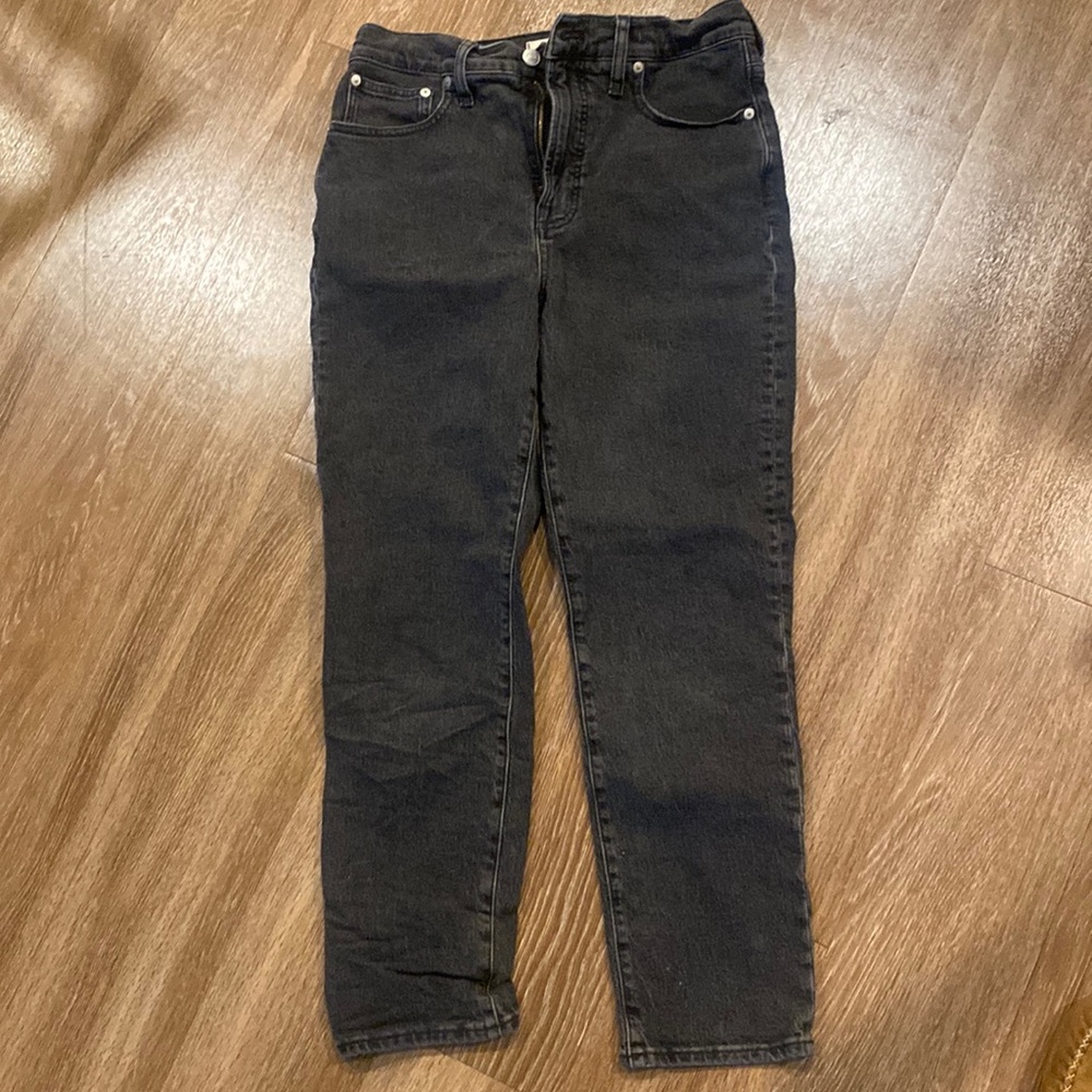 Madewell perfect vintage jeans in black wash size 28 EUC